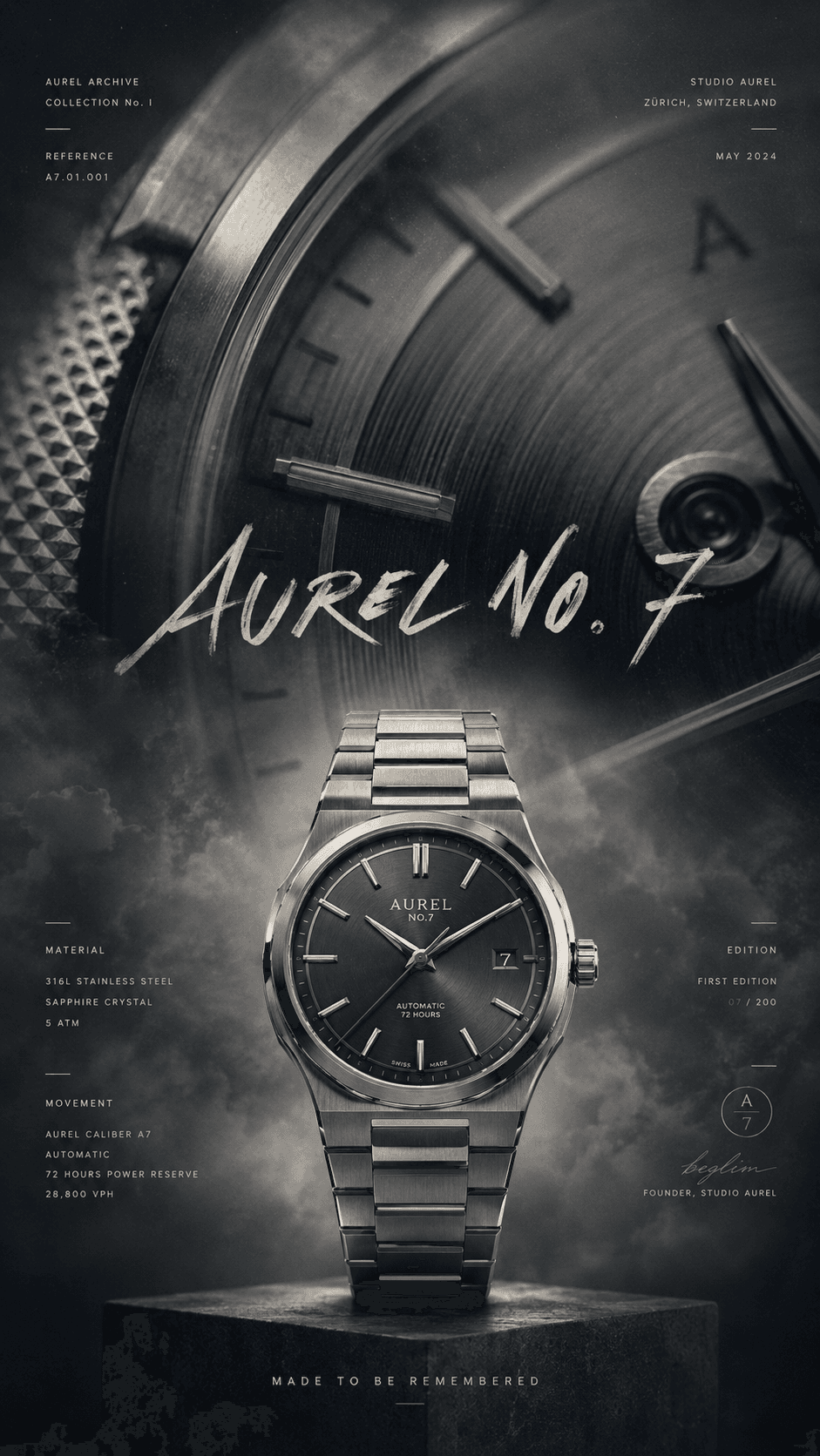 นาฬิกา Aurel No. 7 สุดหรู
