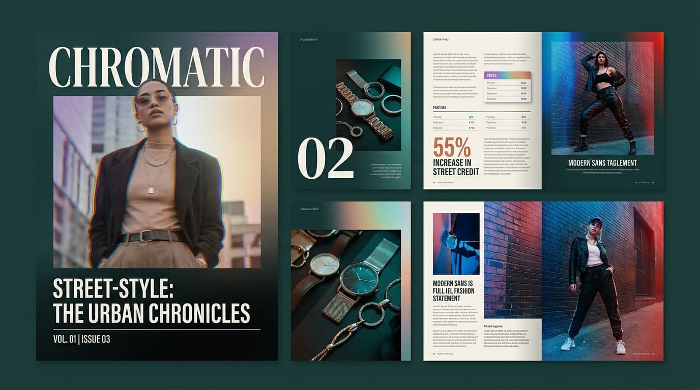 YAML พรอมต์ออกแบบสไลด์ notebooklm สไตล์ Chroma Street